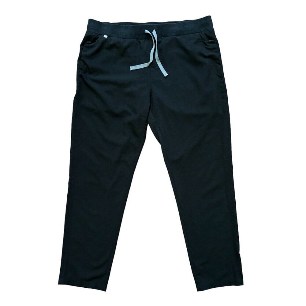FIGS Castelar Slim Leg Scrub Pants in Black SZ L